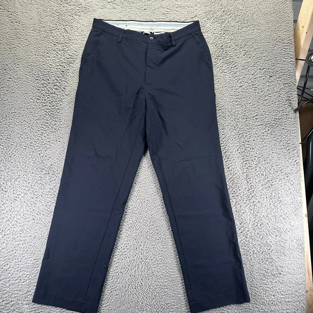 FootJoy Pant Men's 35x32 Blue Polyester Golf Performance Straight Leg Stretch